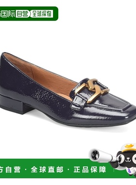 自营Sofft Erica Leather Flat - blue 美国奥莱直发