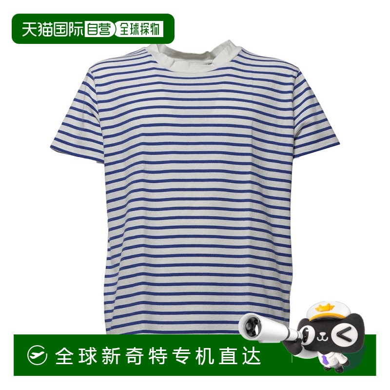 自营 our legacyBliss白色棉质T恤，带蓝色条纹-白色 【美国奥莱