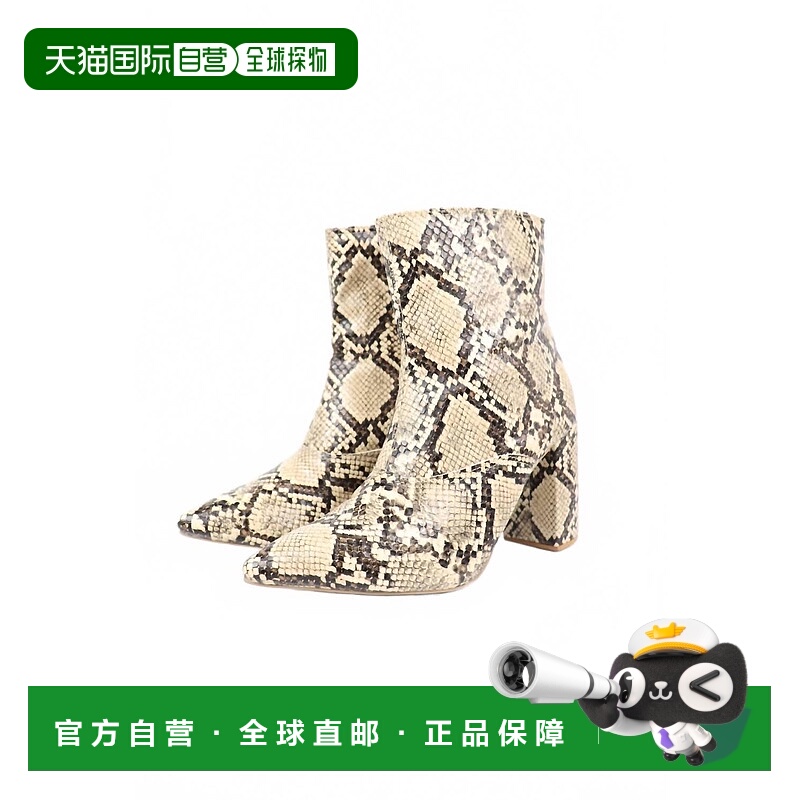 自营evergladesWomen's Snakeskin Chic Block Heel Ankle Boots