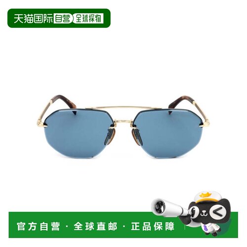 自营david beckhamDb 1101/G/S Geometric-Shaped Gold Metal Fra
