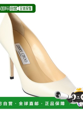 自营Jimmy Choo Agnes Leather Pump - white 美国奥莱直发
