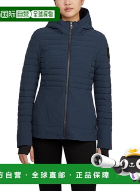 自营 Pajar 女士 London 可打包混合绗缝雨衣 - 海军蓝 美国奥莱