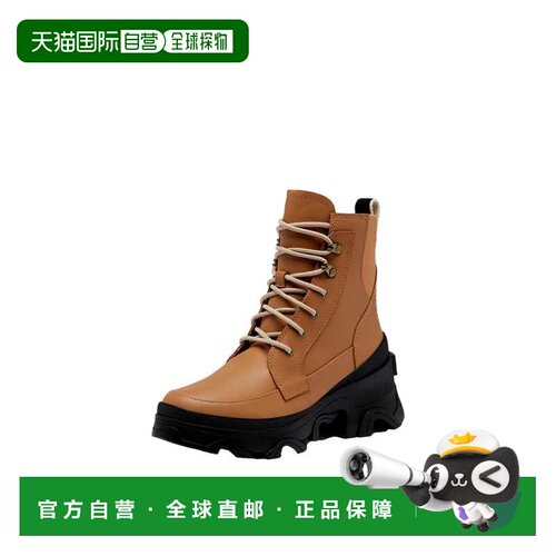 自营Sorel Brex靴子蕾丝茶色Buff/黑色1951211-253女式-棕色 美国