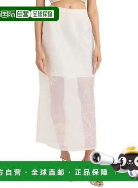 自营 cinq a sept五到七埃塔裙子-白色 美国奥莱直发新款半身裙