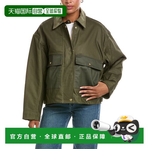 自营rag & bone Nonie夹克-绿色 美国奥莱直发