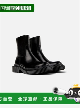 自营 男鞋Camper Pix Berlin-黑色切尔西靴 男靴美国直发奥莱