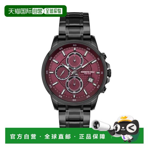 自营Kenneth Cole Men's Classic mm Quartz Watch - red 美国奥