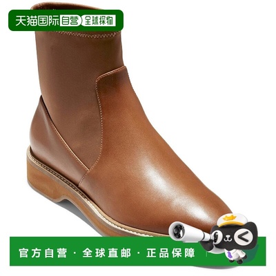 自营cole haanGo -To Womens Leather Pointed Toe Chelsea Boots