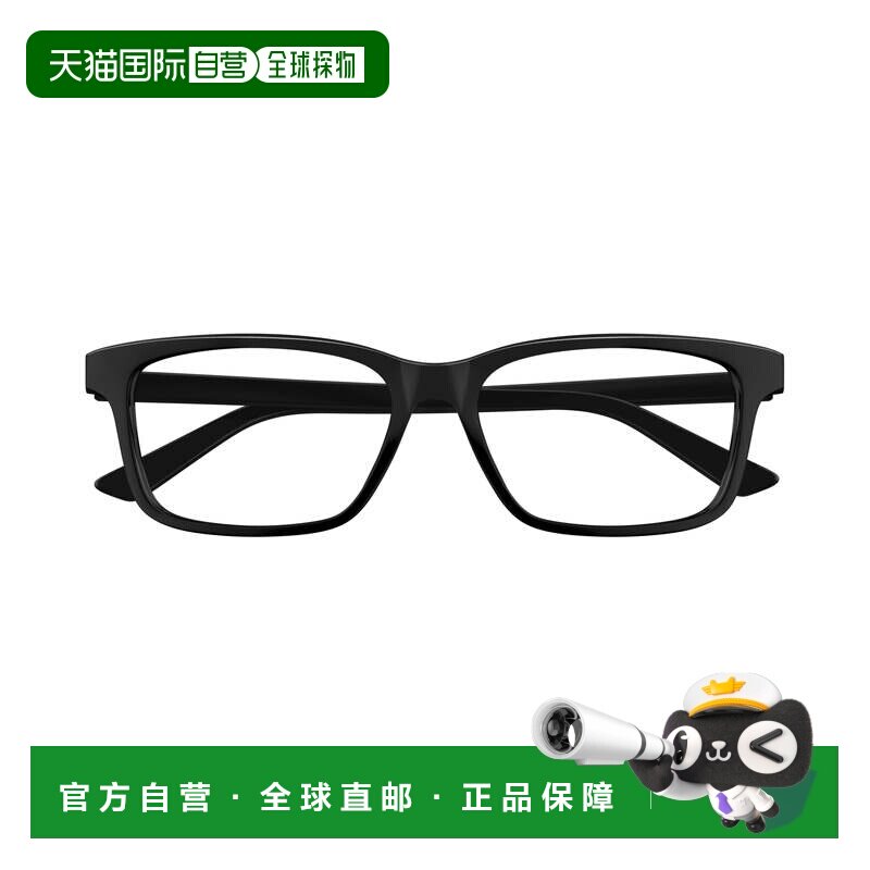 自营bottega venetaBv1314o矩形框架眼镜，回收醋酸纤维-黑色 美