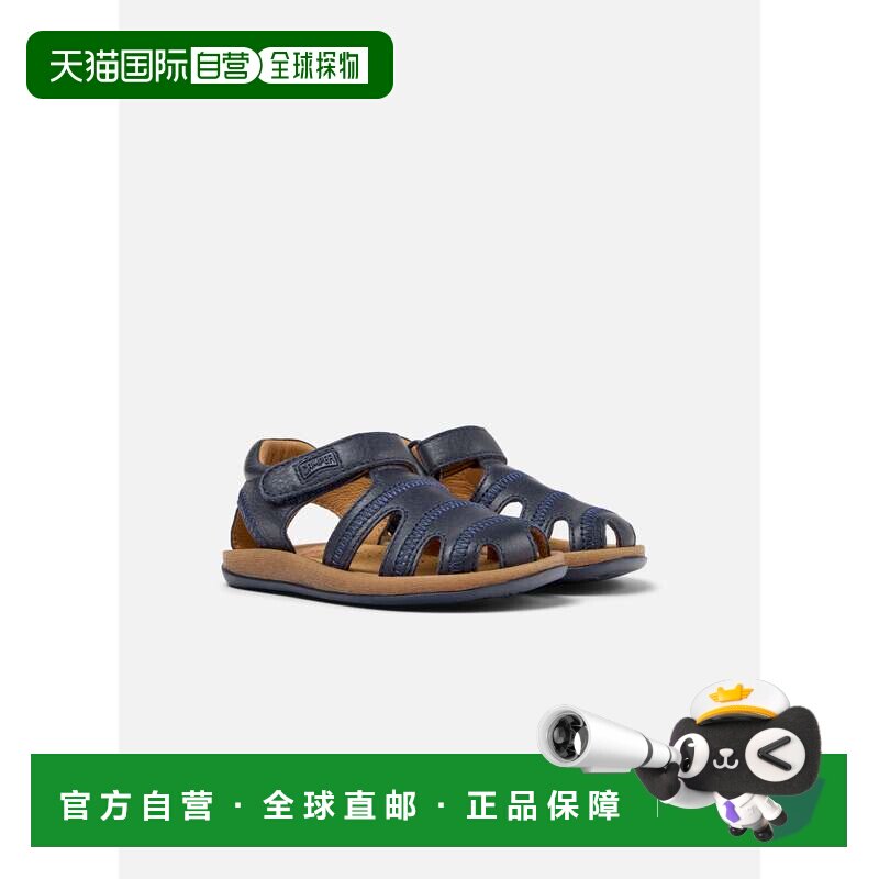 自营camper凉鞋儿童露营鞋Bicho First Walker-蓝色 美国奥莱直发