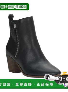自营Lucky Brand Bidelia Boots Women's Black Leather Block He