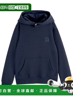 自营Scotch & Soda Regular-Fit Logo Badge Hoodie - blue 美国
