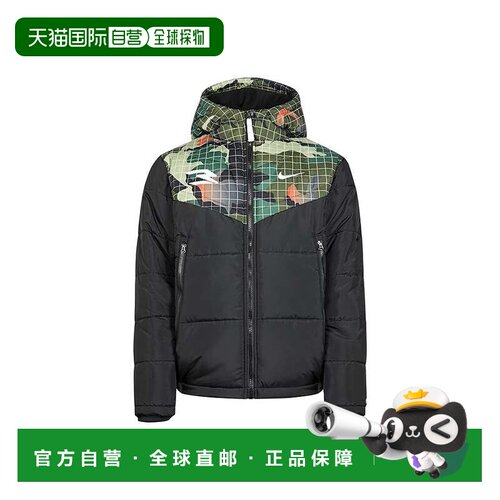 自营Nike 3BRAND Stadium Puffer Jacket Boys  Black Long Sleev