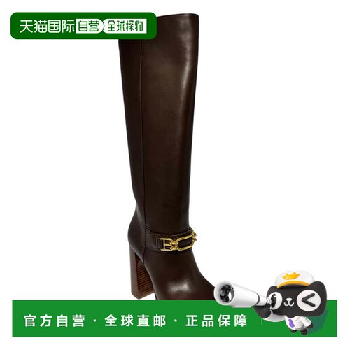 自营Bally Deanne 6239451 Women's Ebano Knee-High Leather Boo