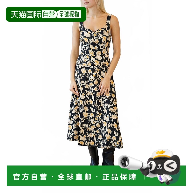自营ulla johnson碧玺Vivi甜心领口迷笛裙-碧玺 美国奥莱直发