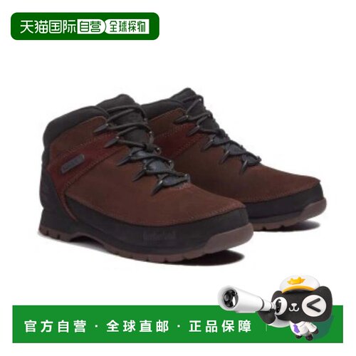 自营Timberland Euro Sprint TB0A2K84 EIV Mens棕色皮革登山靴LI