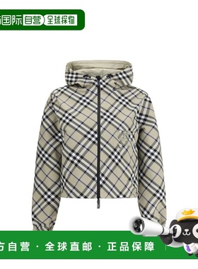 自营Burberry Polyamide Shell Women's Jacket - gray 美国奥莱