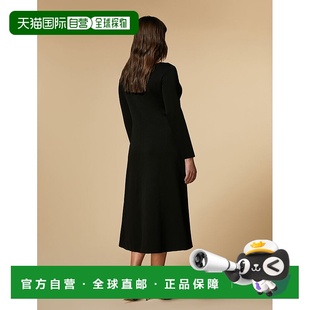 自营 marina rinaldi加布里埃尔-黑色 美国奥莱直发连衣裙