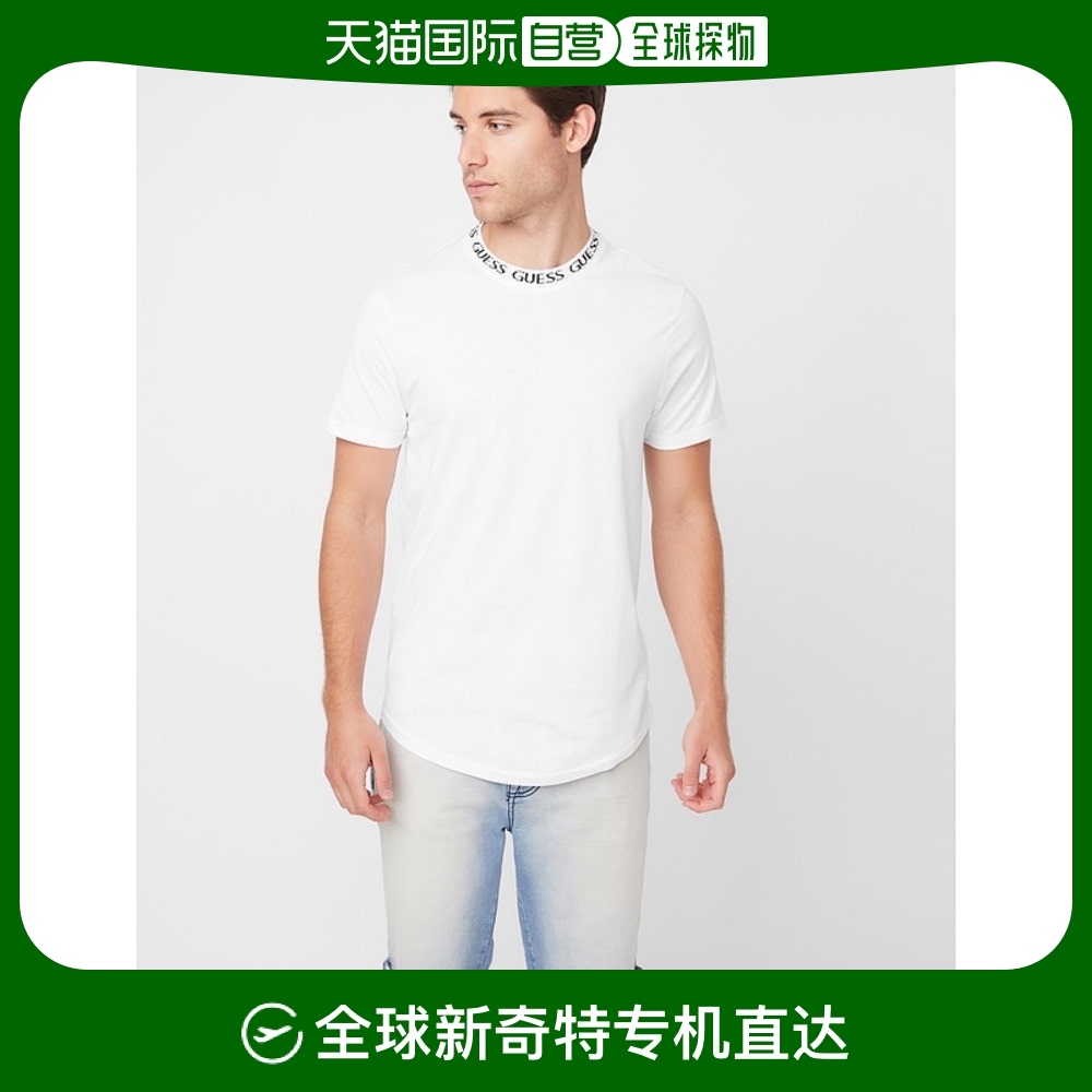 guess Ronnie Logo圆领衫-纯白【美国奥莱】直发