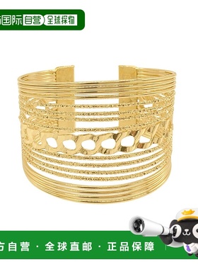 自营 adornia14k 镀金多股袖口手链 - 金色 美国奥莱直发