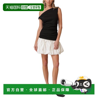 自营Line & Dot Wesley Mix-Media Mini Dress - black 美国奥莱