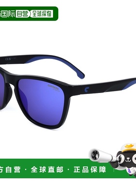 自营 Carrera中性款56毫米蓝色太阳镜-黑蓝色 美国奥莱直发卡雷拉