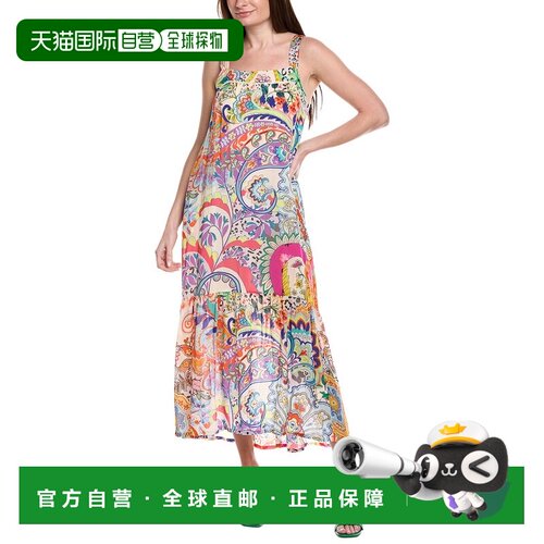 自营Johnny Was Finley Midi Dress - Pink 连衣裙美国直发奥莱