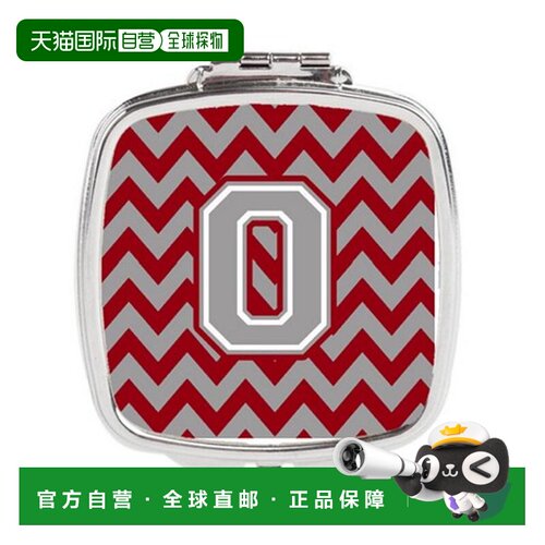 自营 Carolines Treasures CJ1043-OSCM 字母 O 雪佛龙深红正品