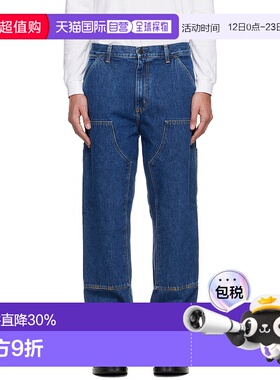 1h可退 香港直邮潮奢 CARHARTT WIP 男士 蓝色 Double Knee 牛仔