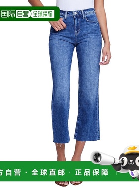 自营 L'AGENCE Wanda高腰阔腿牛仔裤-多色 美国奥莱直发直筒裤