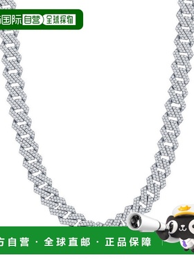 自营 simonaSterling Silver 8mm Micro Pave Monaco Chain silve