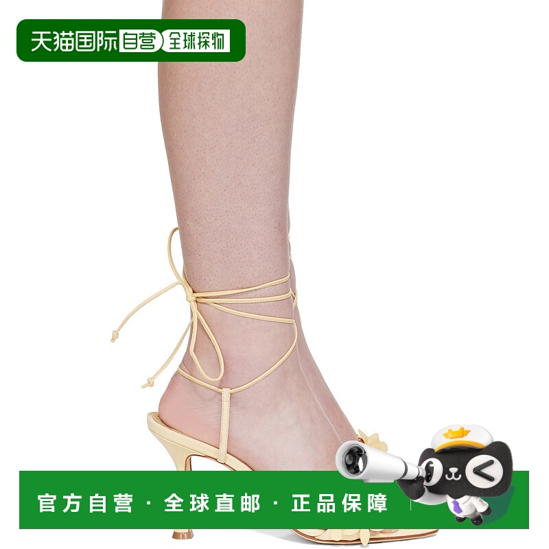 1h可退 香港直邮潮奢 MANOLO BLAHNIK 莫罗 伯拉尼克 女士 黄色 A