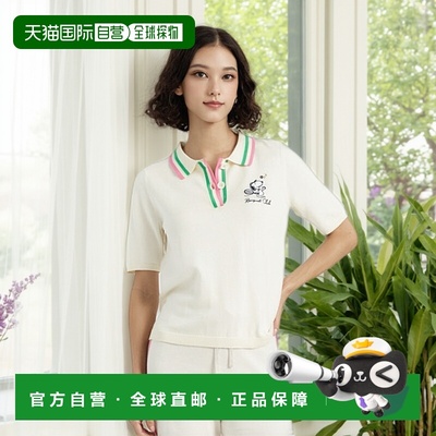 自营 chinti & parker奶油棉花生球拍俱乐部马球衫-白色 美国奥莱