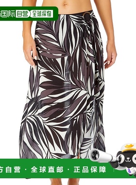 自营Anne Cole Ring Sarong Skirt - Black 半身裙美国直发奥莱