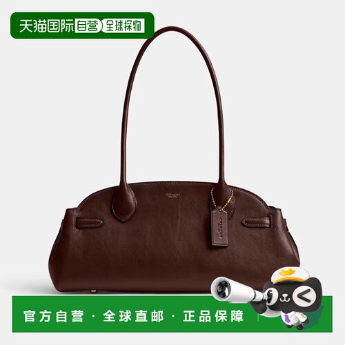 COACH Empire Carryall 34女士单肩手提包蔻驰皮质单肩包贝壳包
