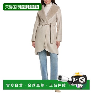 Spiga grey Belted Wrap 美国奥莱直发 Shawl 自营Via