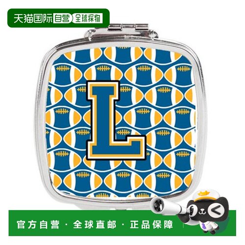 自营Carolines Treasures CJ1077-LSCM 字母 L 足球蓝色和金正品