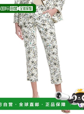 自营 Marella Pineta长裤-绿色 美国奥莱直发休闲裤直筒裤喇叭裤