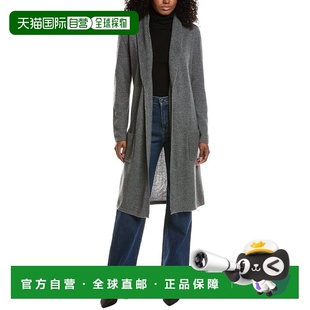 自营sofiacashmere Rib Shawl Collar Cashmere& Wool-Blend Jers