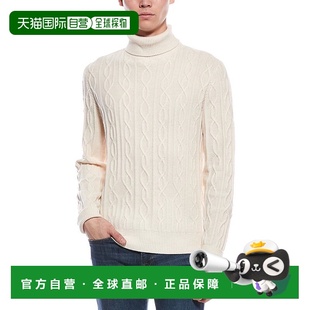 Chunky Wool Blend 自营Paisley Sweater Gray Turtleneck