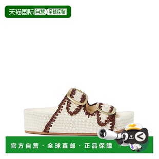 randall女式 奶油 Theo两带凉鞋 奶油色 美 棕色 自营loeffler