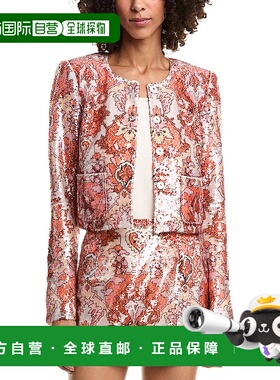 自营cinq a septCinq à Sept Sequin Damask Aspen Jacket - pin