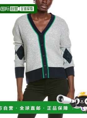 自营Vince Camuto Argyle开衫-灰色 美国奥莱直发