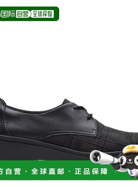 自营 Clarks Calla黑色皮革红宝石-黑色趣味 女鞋美国直发奥莱