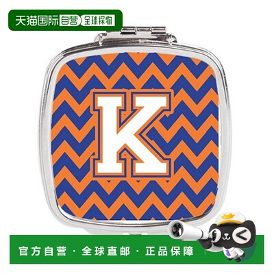 自营 Carolines Treasures CJ1060-KSCM 字母 K 雪佛龙蓝色正品