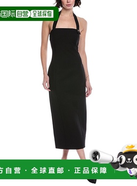 自营Toccin Davina Sculpted Halter Midi Dress - black 美国奥