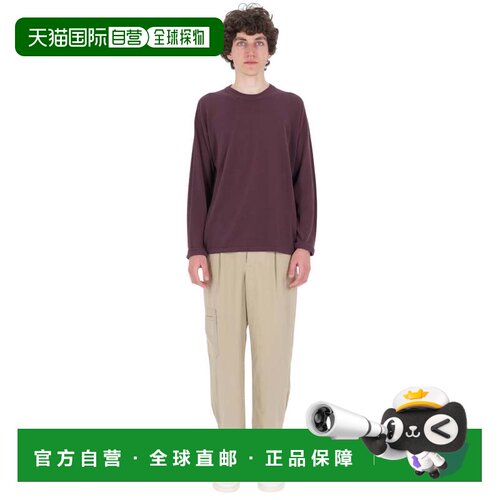 自营roberto collina棉质绉纱圆领毛衣-灰色 美国奥莱直发