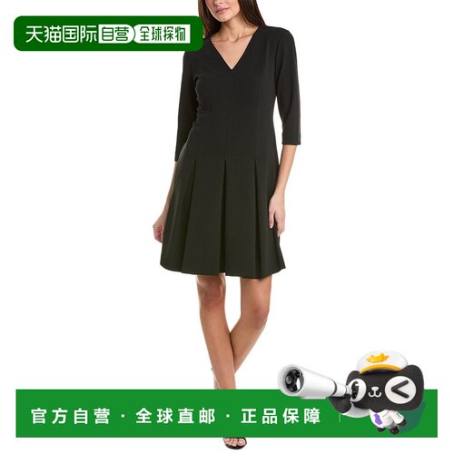 自营Natori Sold 针织绉纱连衣裙 - 黑色 美国奥莱直发