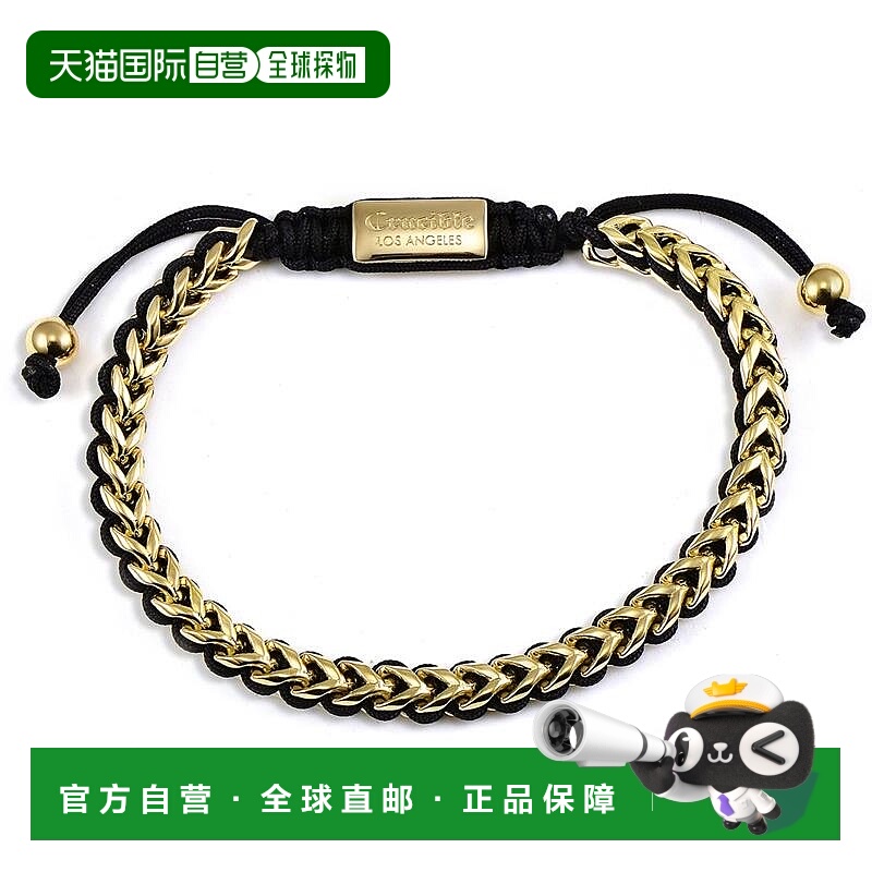 自营 Crucible Los Angeles 不锈钢 6 毫米 Franco 链式手链，搭