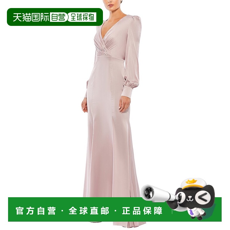 自营 Mac Duggal A-Line礼服-粉红色 连衣裙长裙美国直发奥莱